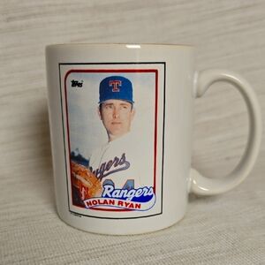 Nolan Ryan Rangers White Mug